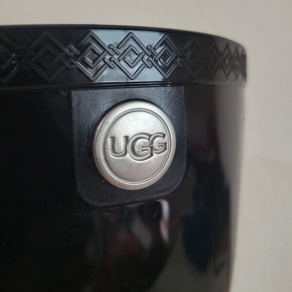 UGG Australia Women's Shaye Rain Boots size 9 shiny COTTAGECORE mid calf - Picture 3 of 9